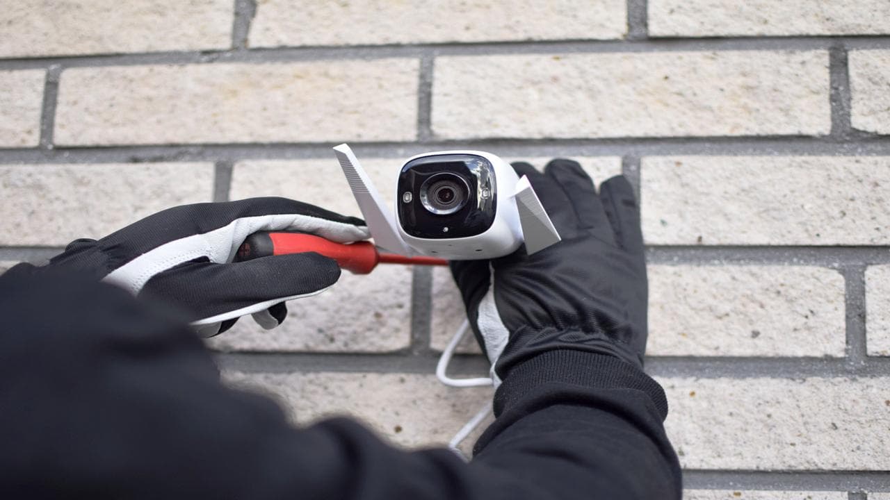 how to secure outdoor CCTV cameras