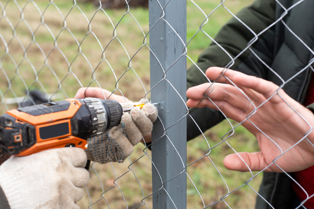 commercial security fencing in action