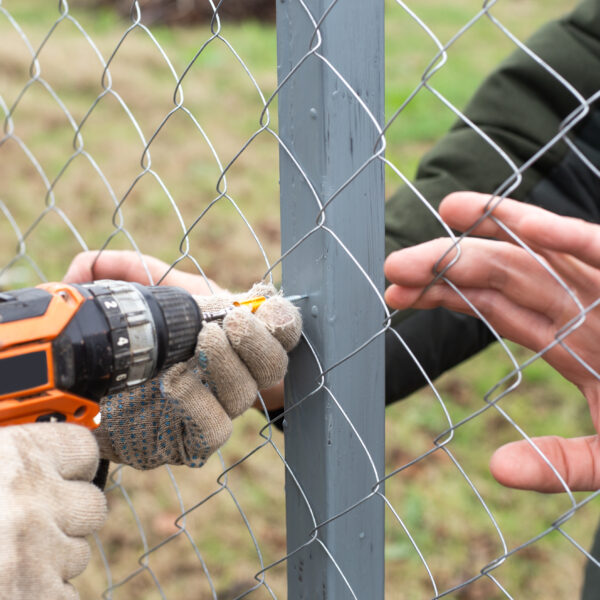 commercial security fencing in action