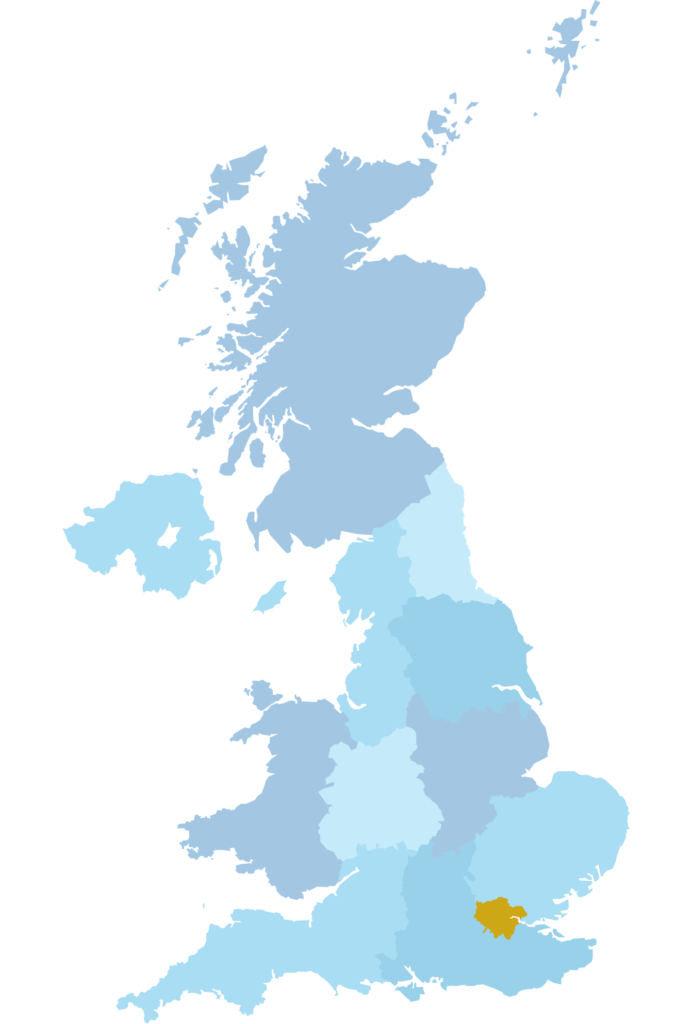 Map of london where British Engineer's does CCTV installations