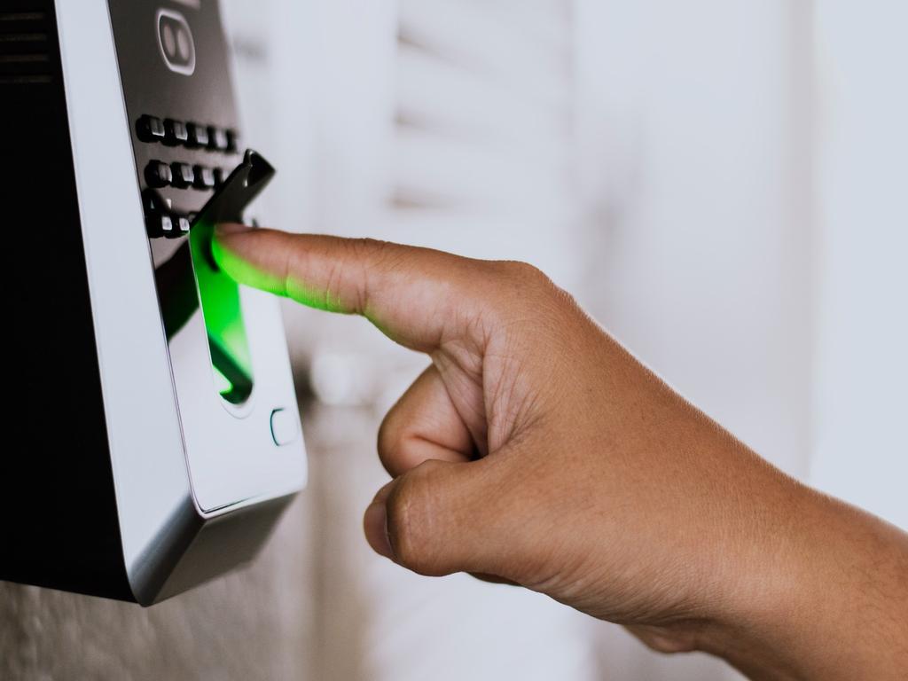 time clock with fingerprint