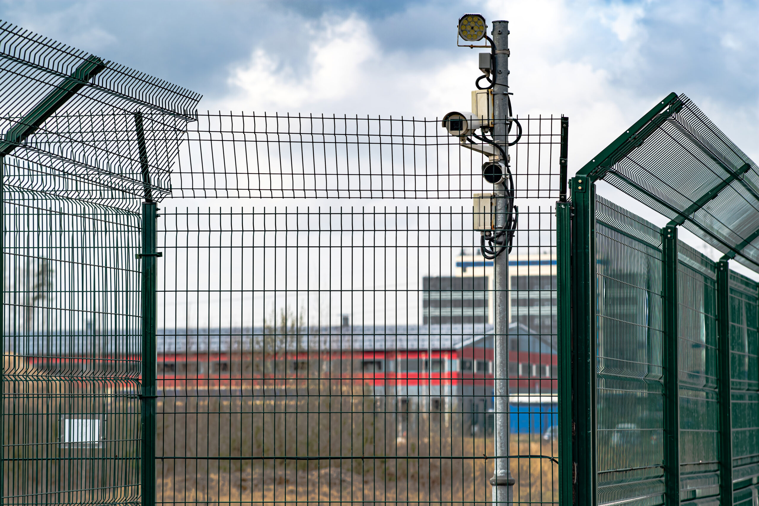 security fencing in a business