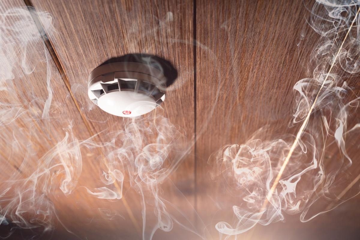 A mains powered smoke alarm is hardwired into your building’s electrical system