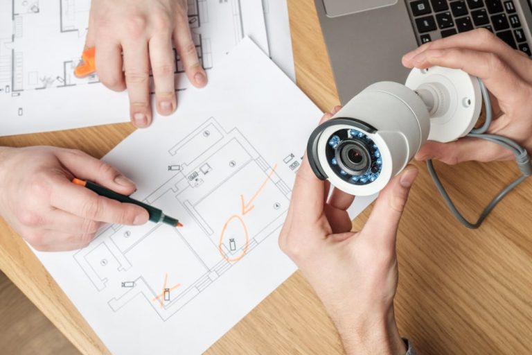 Commercial CCTV camera installation